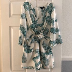 Summery palm leaf romper
